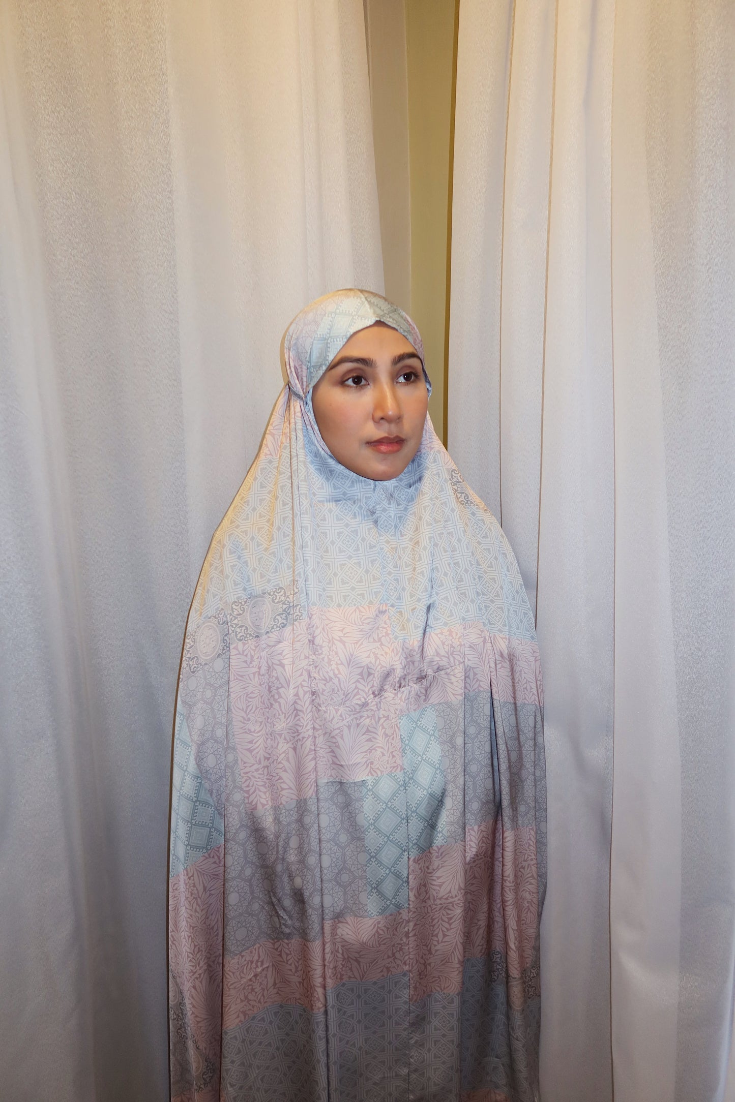Jiabasics Prayerwear in Pastel Blue and Pink