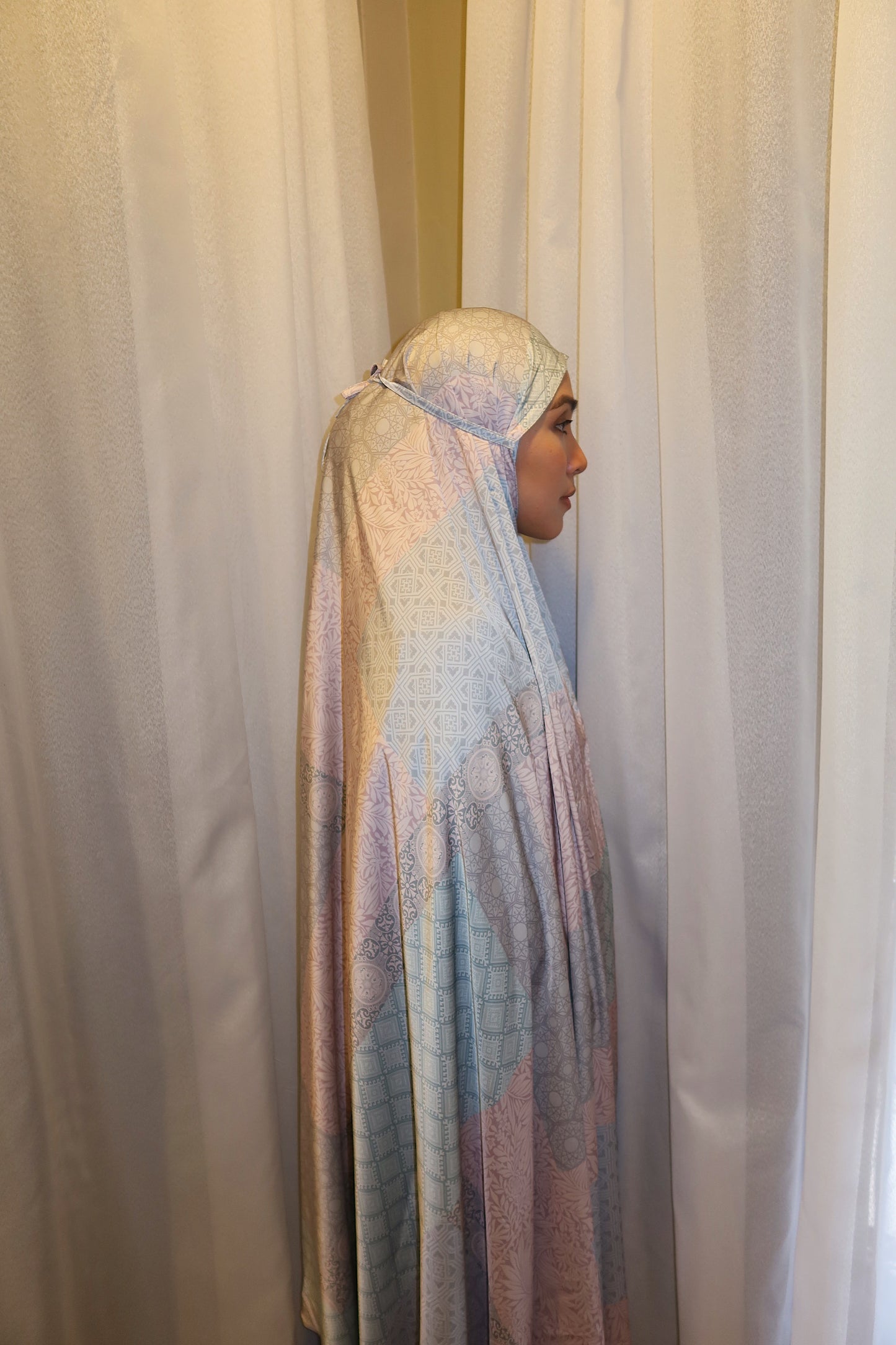 Jiabasics Prayerwear in Pastel Blue and Pink