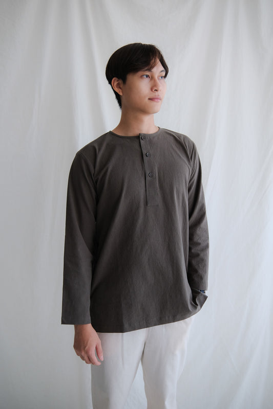 ahmad kurta top in army green