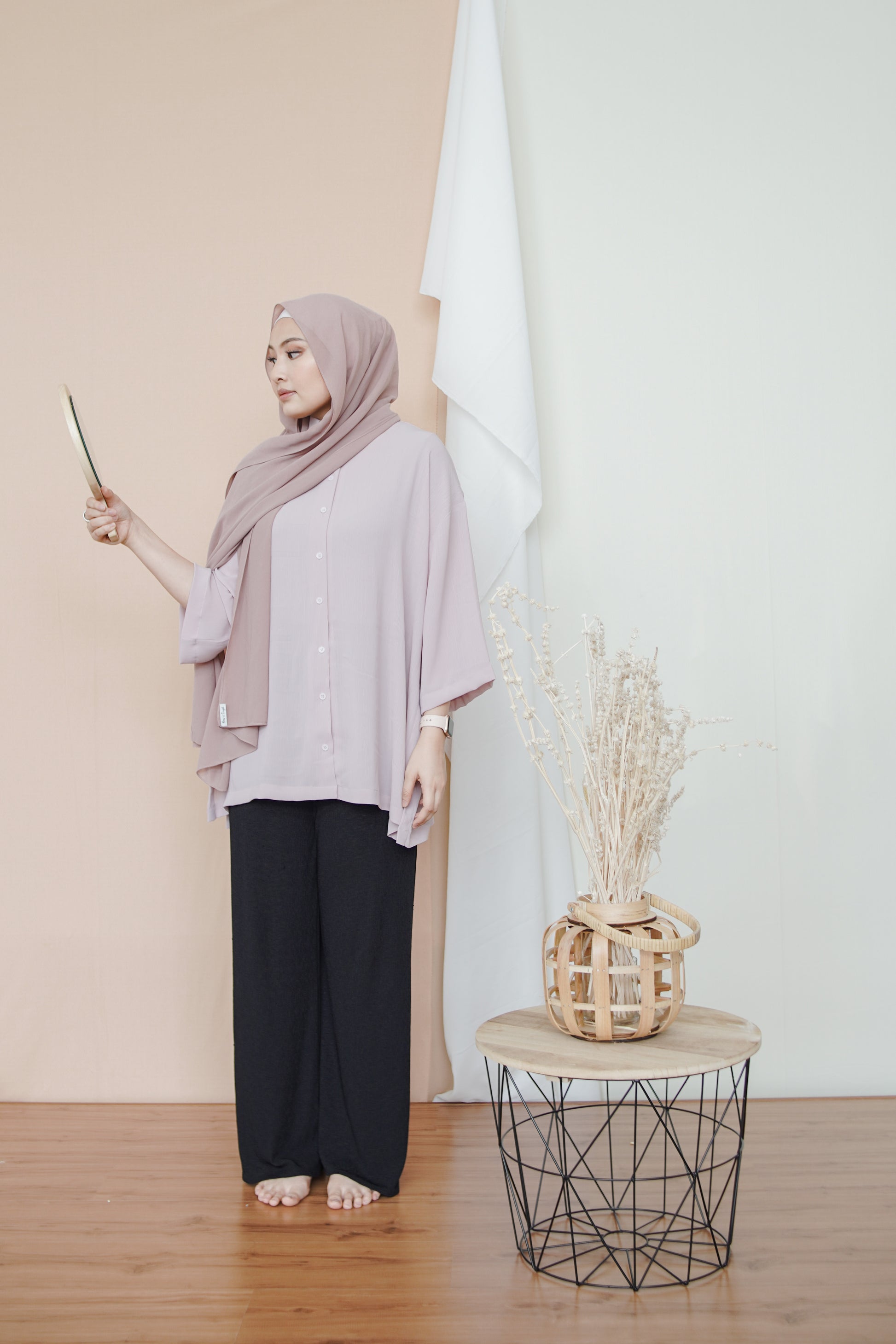 mawar top in dusty pink - jia.basics