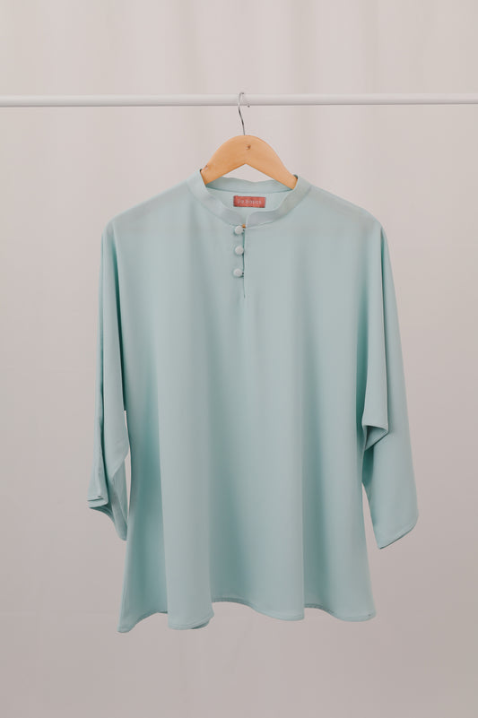 suri top in turquoise - jia.basics