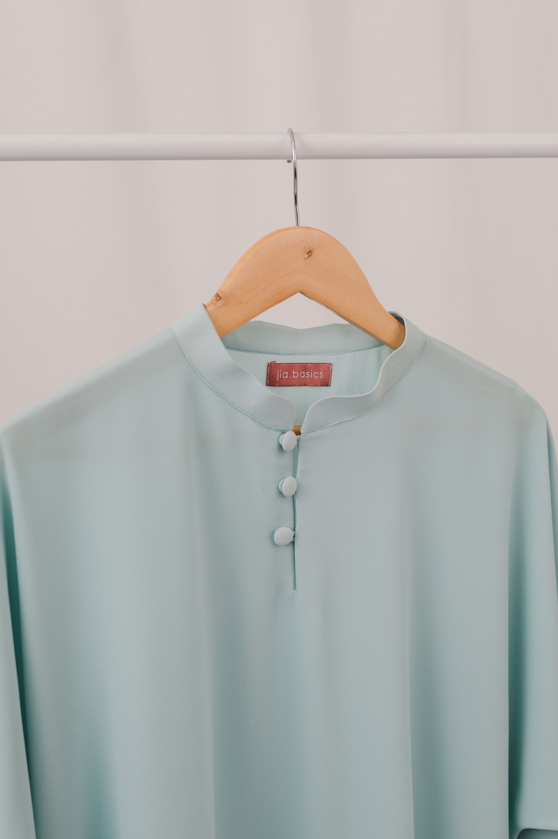 suri top in turquoise - jia.basics